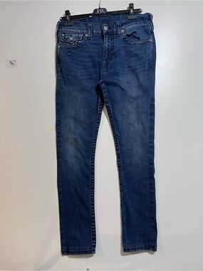True Religion women Skinny Jeans in Dark Blue Wash Sz 31x29